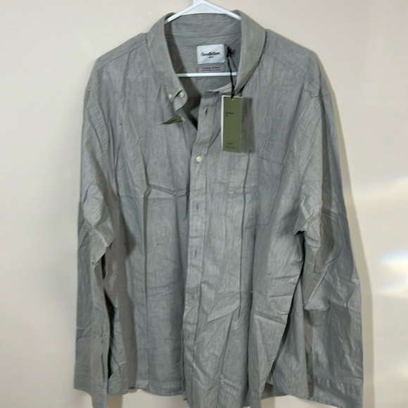 Goodfellow & Co Casual Button Down New with Tags Gray XXL - Picture 1 of 2